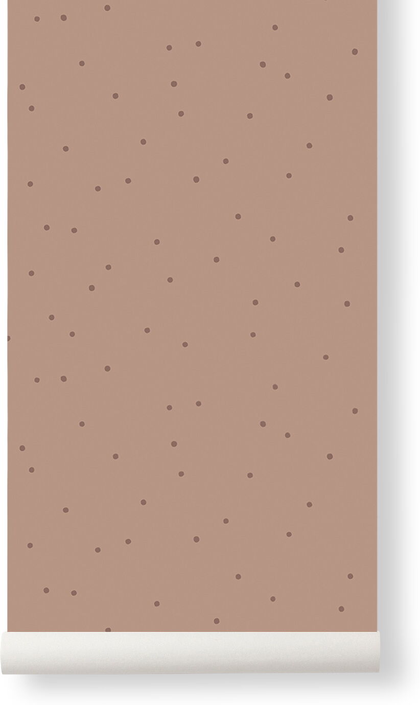 Solhem Dot Wallpaper - Dusty Rose, Ferm Living Solhem Dot Wallpaper - Dusty Rose, Ferm Living