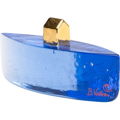 Fortress Vessel Blå/guld - Kosta Boda Fortress Vessel Blå/guld - Kosta Boda