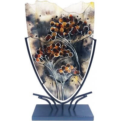 Glasvas Björnloka & Smidesställning H 47,5cm - Benjamin Glasvas Björnloka & Smidesställning H 47,5cm - Benjamin