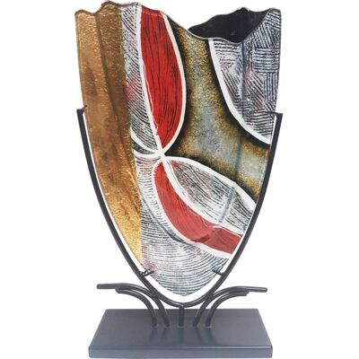 Glasvas Salvador & Smidesställning H 47,5cm - Benjamin Glasvas Salvador & Smidesställning H 47,5cm - Benjamin