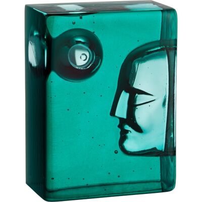 Block Azur Moon, Petrol Blue - Kosta Boda Block Azur Moon, Petrol Blue - Kosta Boda
