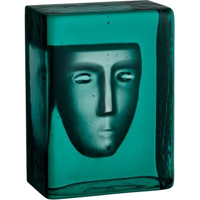 Block Azur Frost, Petrol Blue - Kosta Boda Block Azur Frost, Petrol Blue - Kosta Boda