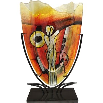Glasvas Let´s Dance & Smidesställning, H 47,5 Cm - Benjamin Glasvas Let´s Dance & Smidesställning, H 47,5 Cm - Benjamin