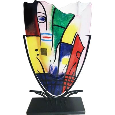 Glasvas Pablo & Smidesställning H 47,5cm - Benjamin Glasvas Pablo & Smidesställning H 47,5cm - Benjamin