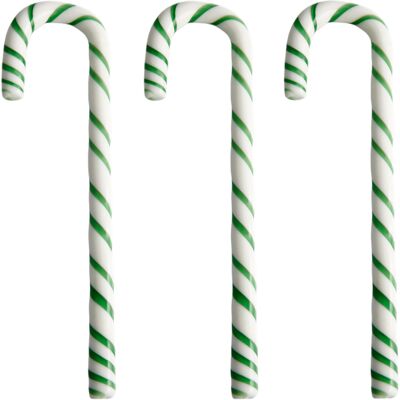 Polka Candy Cane Vit/grön, 3-Pack - Kosta Boda Polka Candy Cane Vit/grön, 3-Pack - Kosta Boda