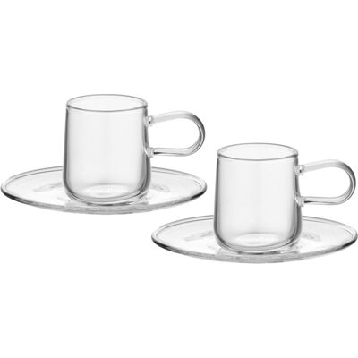 Viva Espressokopp & Fat 8cl, 2-Pack - Kosta Boda Viva Espressokopp & Fat 8cl, 2-Pack - Kosta Boda
