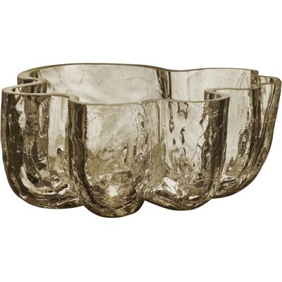 Crackle Skål Ø 25 Cm, Taupe - Kosta Boda Crackle Skål Ø 25 Cm, Taupe - Kosta Boda