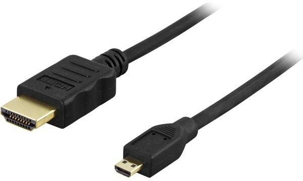 Deltaco MicroHDMI till HDMI-kabel (5 meter) Deltaco MicroHDMI till HDMI-kabel (5 meter)