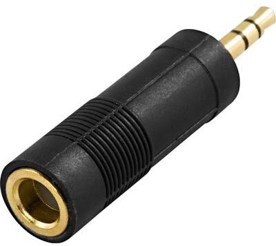 Deltaco Adapter 6.3 mm till 3.5 mm