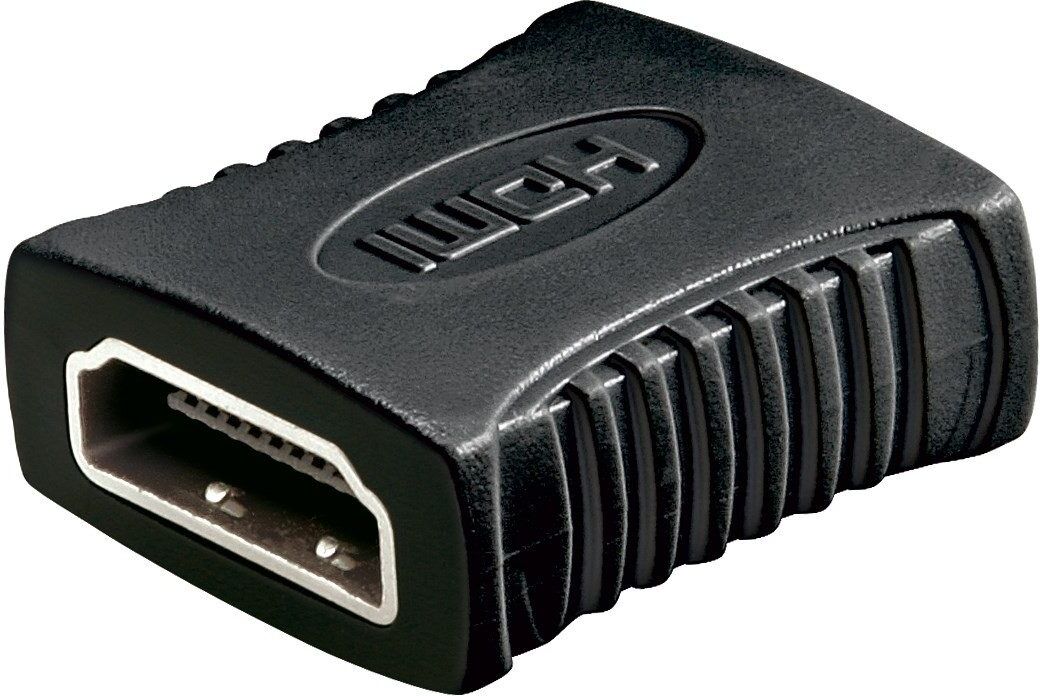 Goobay HDMI-adapter för att koppla ihop två kablar Goobay HDMI-adapter för att koppla ihop två kablar