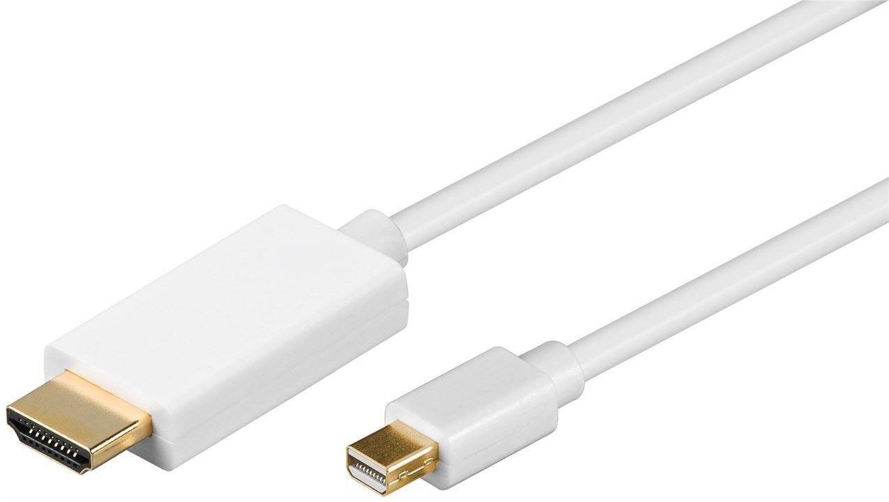 Goobay MiniDisplayPort till HDMI-kabel 4K (1 meter) Goobay MiniDisplayPort till HDMI-kabel 4K (1 meter)