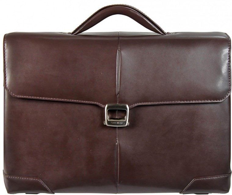 Samsonite datorväska i läder Samsonite datorväska i läder