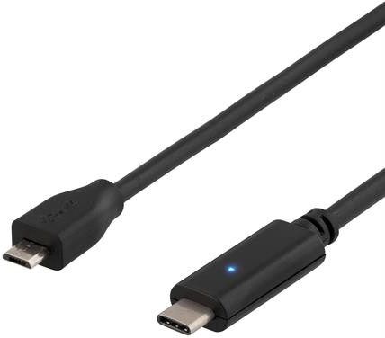 Deltaco USB-C till microUSB-kabel (2 meter) Deltaco USB-C till microUSB-kabel (2 meter)
