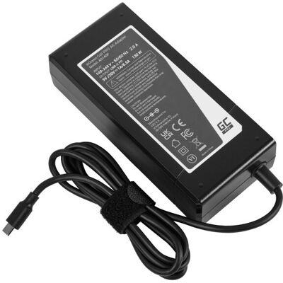 GreenCell Universal 130W USB-C datorladdare (AC-adapter) med strömkabel GreenCell Universal 130W USB-C datorladdare (AC-adapter) med strömkabel