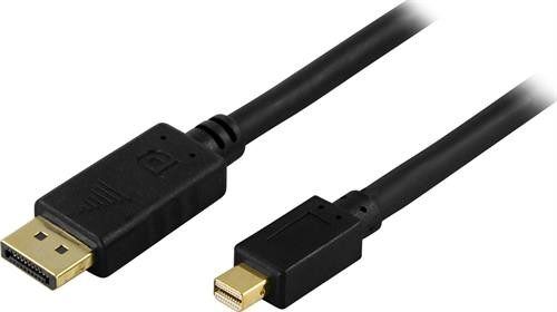 Deltaco MiniDisplayPort till DisplayPort-kabel 1 meter