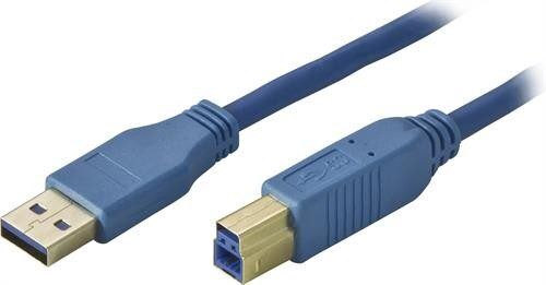Deltaco USB 3.0 kabel Typ A ha - Typ B ha 1m Deltaco USB 3.0 kabel Typ A ha - Typ B ha 1m