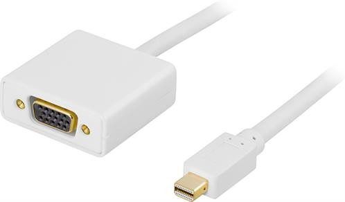 Deltaco MiniDisplayPort till VGA Hona-adapter kabel Deltaco MiniDisplayPort till VGA Hona-adapter kabel