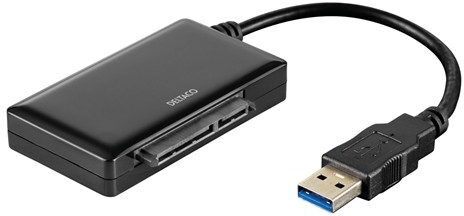 Deltaco USB 3.0-adapter för intern 2.5" SATA-hårddisk Deltaco USB 3.0-adapter för intern 2.5" SATA-hårddisk