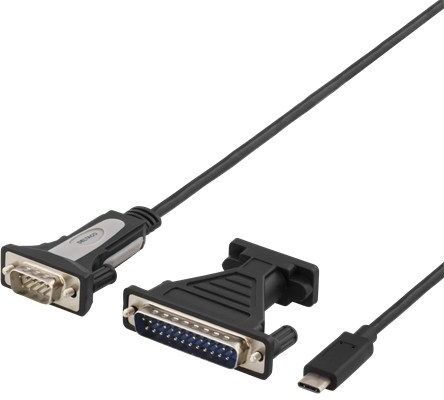 Deltaco USB-C till serieport eller parallellport Deltaco USB-C till serieport eller parallellport