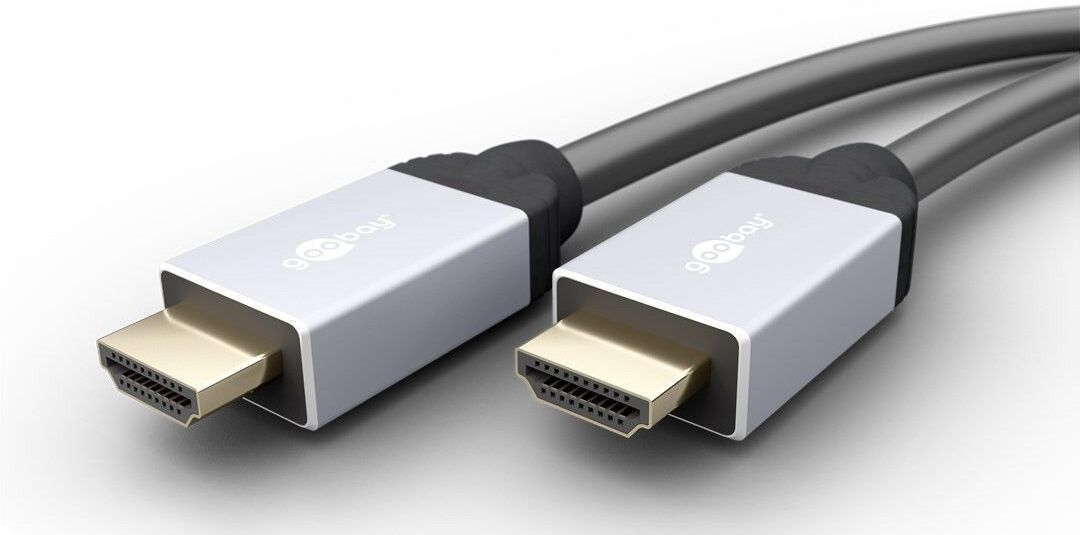 Goobay Premium HDMI-kabel med stöd för Ultra HD 3D 4K (60Hz) (1 meter) Goobay Premium HDMI-kabel med stöd för Ultra HD 3D 4K (60Hz) (1 meter)