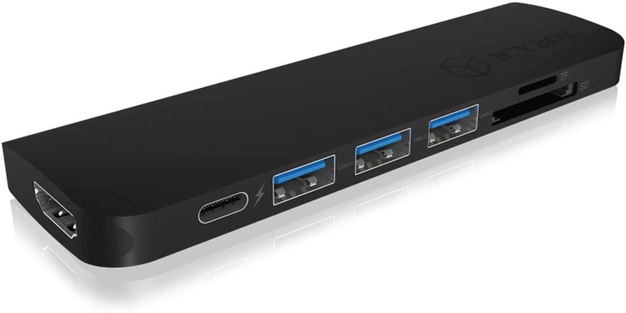 ICY BOX USB-C Dockingstation med HDMI, 3xUSB, MicroSD ICY BOX USB-C Dockingstation med HDMI, 3xUSB, MicroSD