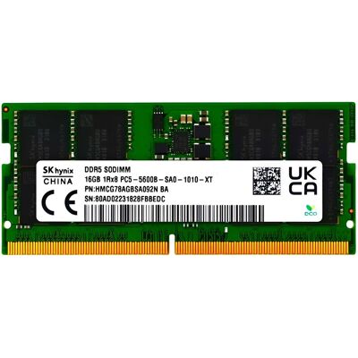 SK Hynix 16GB DDR5 5600 MHz SO-DIMM RAM-minne till laptop SK Hynix 16GB DDR5 5600 MHz SO-DIMM RAM-minne till laptop