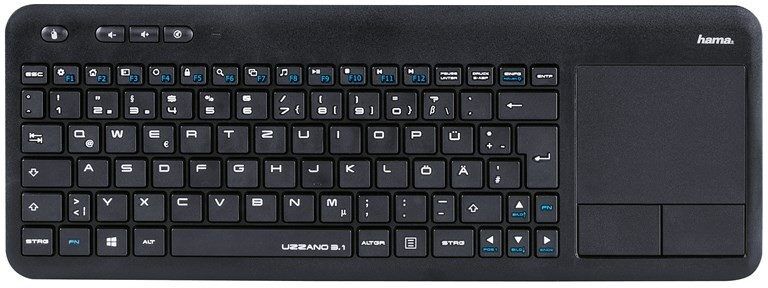 Hama trådlöst HTPC-tangentbord med musplatta Hama trådlöst HTPC-tangentbord med musplatta