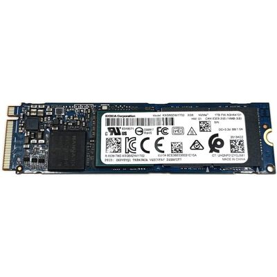 Kioxia 1 TB M.2 2280 PCIe Gen3 x4 NVMe SSD-hårddisk Kioxia 1 TB M.2 2280 PCIe Gen3 x4 NVMe SSD-hårddisk