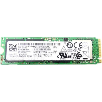 Samsung PM981a 512 GB PCIe Gen 3 x4 M.2 2280 NVMe SSD-hårddisk Samsung PM981a 512 GB PCIe Gen 3 x4 M.2 2280 NVMe SSD-hårddisk