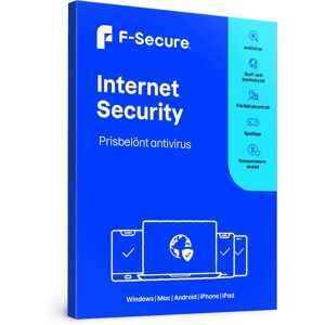 F-Secure Internet Security 1-licens för Windows, Mac, iPhone, Android, iPad