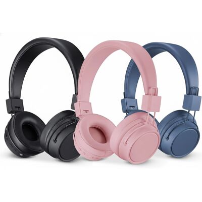 Andersson over-ear Bluetooth-hörlurar med mikrofon (finns i flera färger) (Svart) Andersson over-ear Bluetooth-hörlurar med mikrofon (finns i flera färger) (Svart)