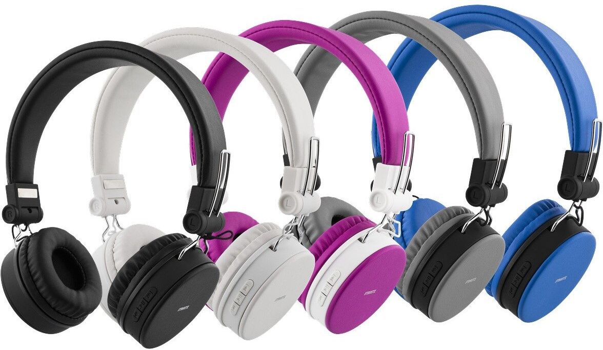 Streetz Bluetooth-hörlur med mikrofon (Vit) Streetz Bluetooth-hörlur med mikrofon (Vit)