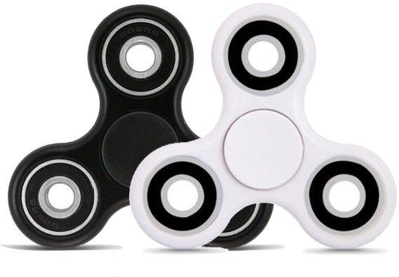 Cube Fidget Spinner svart eller vit (Vit)