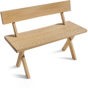 Zanat - Touch Bench With Backrest, 100, Vitoljad Lönn - Träfärgad - Trä