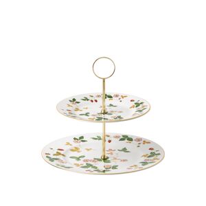 Wedgwood - Wild Strawberry Two Tier Cake Stand - Kak- Och Tårtfat