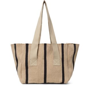 Ferm Living - Yard Picnic Bag Sand / Black - Uteköksaccessoarer