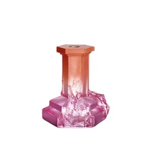 Kosta Boda - Rocky Baroque Candlestick Spicy Rose 175 Mm - Spicy Rose - Rosa - Ljusstakar