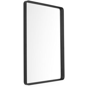 Audo Copenhagen - Norm Wall Mirror Rectangular Black - Svart - Väggspeglar