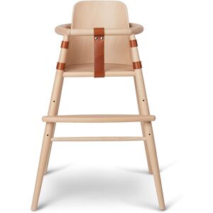 Carl Hansen - Nd54 Barnstol Med Ryggstöd, Klarlackad - Träfärgad - Träfärgad - Barnstolar - Läder/trä