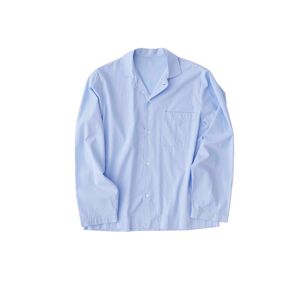 Tekla - Poplin Sleepwear Shirt Blue, Shirt S - Shirt Blue - Blå - Pyjamasar