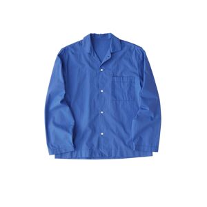 Tekla - Poplin Sleepwear Shirt Royal Blue S - Royal Blue - Blå - Pyjamasar