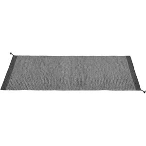 Muuto - Ply Rug, 80 X 200 Cm, Dark Grey - Dark Grey - Grå - Ullmattor