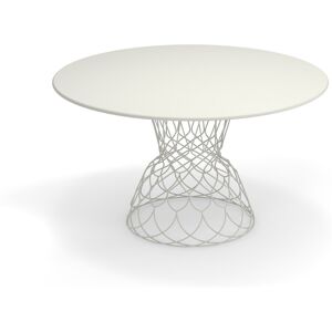 Emu - Re-Trouvé Round Table Ø130, Matt White - Vit - Balkong- Och Cafébord - Metall