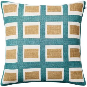 Chhatwal & Jonsson - Hira Cushion Cover 50x50 Cm - Linen Heaven Blue/khaki - Prydnadskuddar Och Kuddfodral