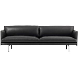 Muuto - Outline Sofa 3-Seater, Hallingdal 166 - Grå - Grå - Soffor