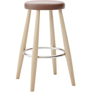 Carl Hansen - Ch58 Low Stool, Vitoljad Ek, Lädergrupp C Sif - 92 - Träfärgad - Barstolar - Läder/metall/trä