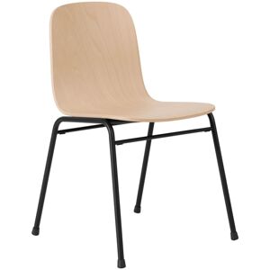 Hem - Touchwood Chair - Beech/black - Beech/black - Träfärgad,Svart - Matstolar - Metall/trä