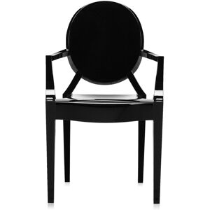 Kartell - Louis Ghost Chair - Glossy Black - Svart - Matstolar - Plast