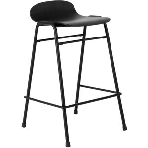 Hem - Touchwood Counter Stool - Black/black - Black/black - Svart - Barstolar - Metall/trä