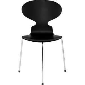 Fritz Hansen - 3100 Myran 3 Ben, Lackad, Midnight Blue, Underrede Förkromat Stål - Blå - Matstolar - Metall/trä